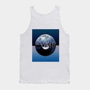 new york skyline vinyl Tank Top